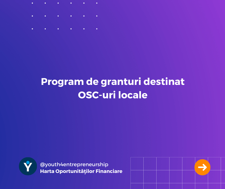 Program de granturi destinat OSC-uri locale
