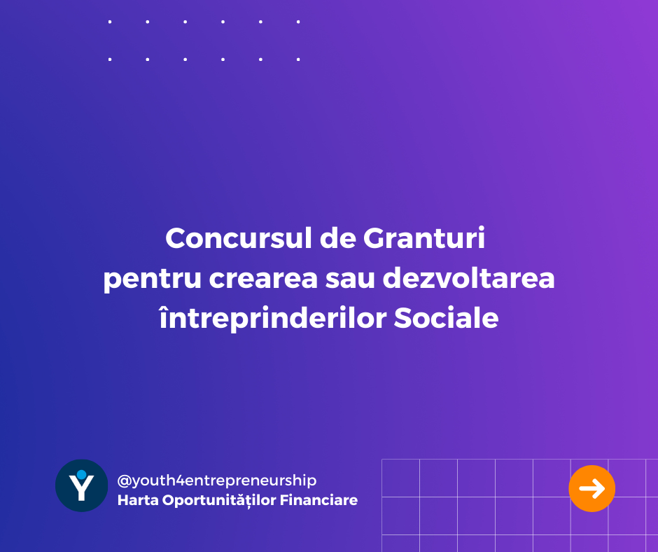 Concursul de Granturi pentru crearea sau dezvoltarea întreprinderilor sociale