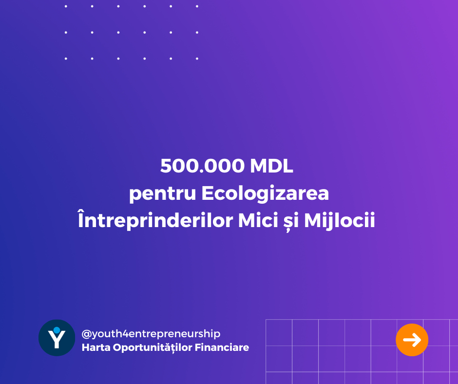 500.000 MDL pentru Ecologizarea Întreprinderilor Mici și Mijlocii 